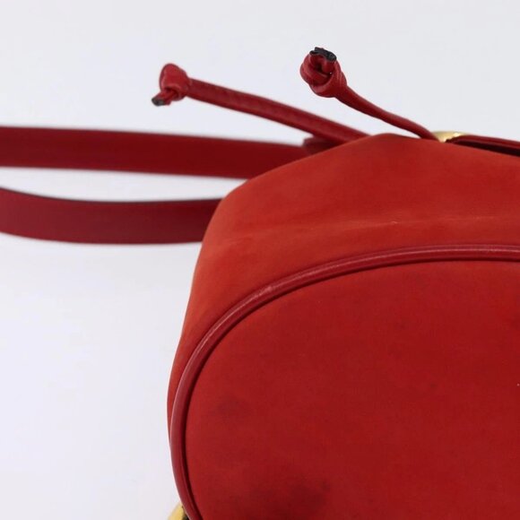 Salvatore Ferragamo Vala Backpack Leather Red Gold Auth 145505 main image 15
